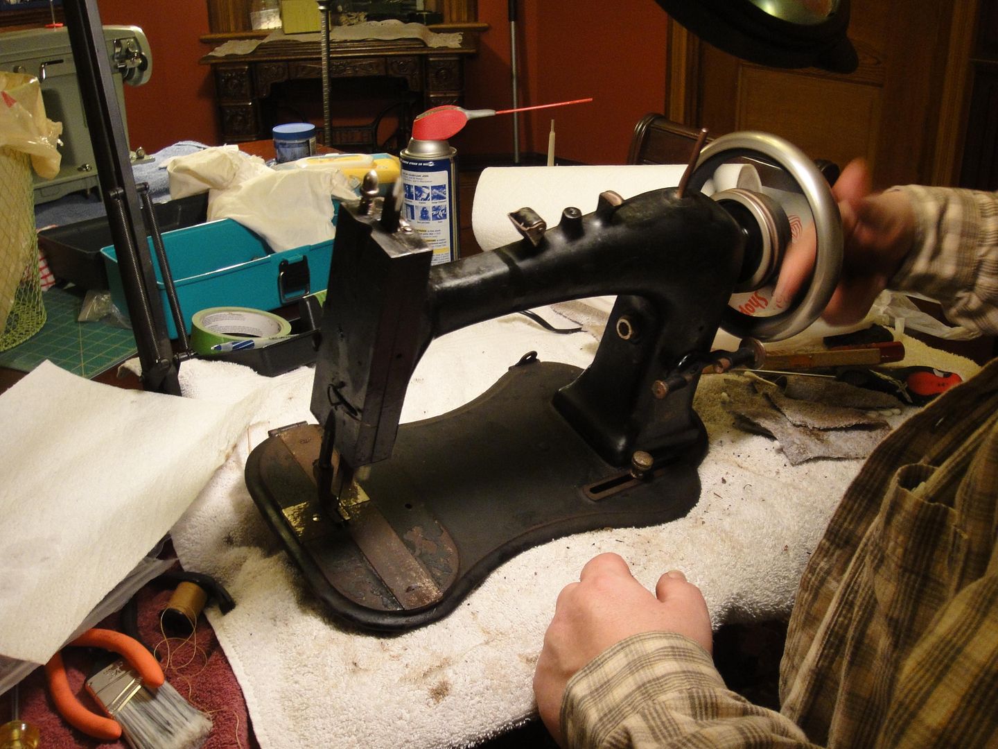 1893 Victorian Farmhouse Coming Home circa 1880s Remington Treadle